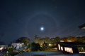 Moon halo from Isla Vista